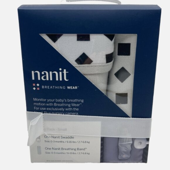 Nanit Swaddle Starter Pack- 1 Swaddle 1 Breathing Band- Size Small 0-3 - Picture 1 of 3